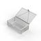 Anysizebasket Light Duty Basket: 10Lx6Wx3H, 304 SS, Hinged Lid with Thumb Clasp, No Handles, Mesh: 4 x .032 FLB-100060030-L04S - alternate 1
